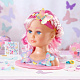 миниатюра 829721 кукла BABY BORN голова с розовыми волосами