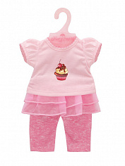 452135 Одежда для кукол 38-43см Футболка и штанишки "Карамель"