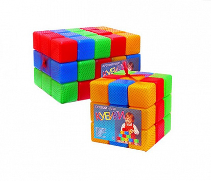 Фото МТ М09064 Набор кубиков Цветные 27эл 