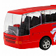 миниатюра 1251421JB ТМ "Автопанорама" Автобус металл., масштаб 1:90, красный, чип на русском языке, свет, инер