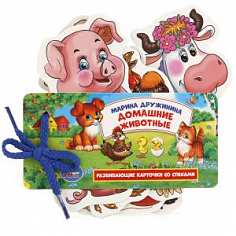 4690590127131 РАЗВИВАЮЩИЕ КАРТОЧКИ НА ШНУРКЕ "УМКА" ДОМАШНИЕ ЖИВОТНЫЕ. М.ДРУЖИНИНА