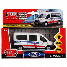 SB-18-18-WO-WB Машина металл FORD Transit скорая 12см, открыв. двери, инерц. в кор. Технопарк