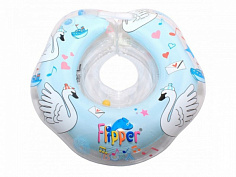 FL004 Надувной круг на шею для купания малышей Flipper 0+ с музыкой из балета "Лебединое озеро" голу