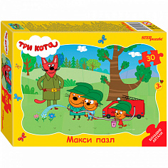 64008 Пазл 30 МАКСИ Контурный Три кота 64008 Степ