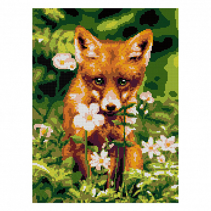 LORI Ам-023 Алмазная мозаика 30*40 см (полное заполнение) "Лисичка" фото