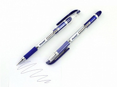 PT-501-A Ручка шариковая PIANO "SAGACIOUS", 0,7мм, серебристый корпус, резиновый держатель, синяя (5