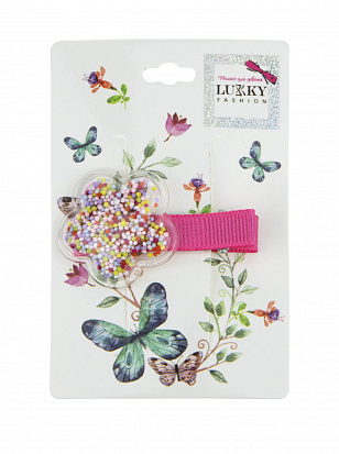 Фото товара Lukky Т18440 Fashion заколка-зажим для волос насыпная Цветок, 1шт 