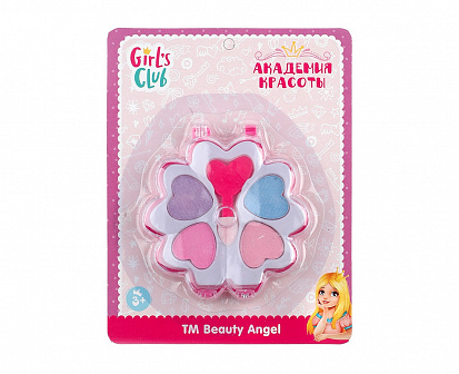 Фото IT106455 Косметика для детей "Girl's Club" в наборе: тени в 3-х цветах: розовый, голубой, фиолетовый