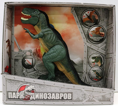 Фото 1toy Т17168 1toy, игрушка Динозавр (2*АА входят в компл) свет и звук, коробка 32х29х9,2 см, Тиранноз