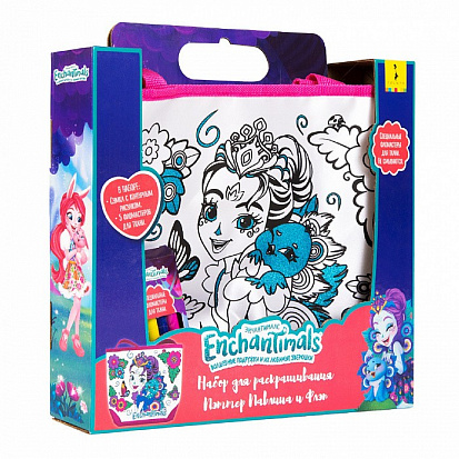36910 Энчантималс. Сумка для росписи Пэттер Павлина и Флэп. ТМ Enchantimals фото