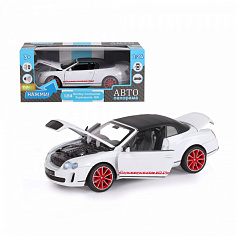 1251134JB ТМ "Автопанорама" Машинка металл. 1:24 Bentley Continental Supersports ISR, белый, откр. д