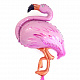 миниатюра Шарик фольгированный с гелием Фигура Фламинго 32"/81см