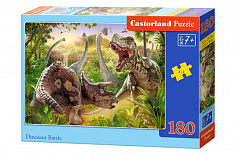Пазлы B1-018413 Битва динозавров, 180 деталей Castor Land