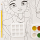 миниатюра LORI Рац-001 Раскраска в технике скетчинг Царевны "Царевны Даша, Василиса и Варя"