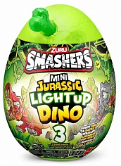 74107 Игрушка Zuru Smashers: "Mini Jurassic Light-Up Dino", в ассортименте