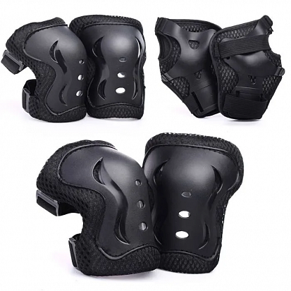 Фото товара U026162Y Набор защиты для катания (цвет черный)