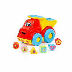 ПОЛЕ87997 Игрушка развивающая "Автомобиль-самосвал" (в сеточке)