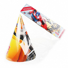 BH-70331-TR Праздничные колпачки Трансформеры набор из 6 шт, пакет+хедер Товары для праздника