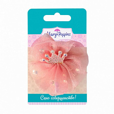 455402 Зажим-бант "Корона", 7 см.