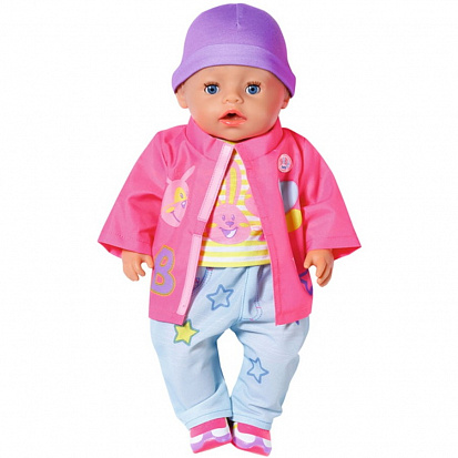 Фото 831526 кукла BABY BORN фиолетовая шапочка