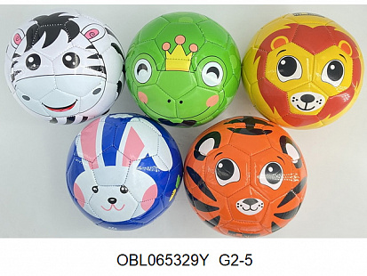 Фото G2-5 мяч футбольный PVC размер 2 5 цветов