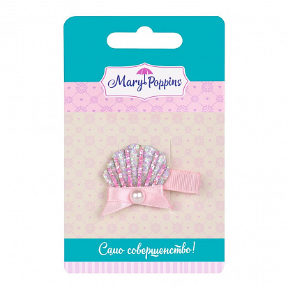 Фото товара 455410 Зажим "Жемчужная ракушка" 4,5 см.