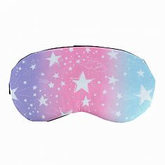 Т23289 LUKKY FASHION маска для сна Розовая Галактика, пакет (10317120/310123/3020609)
