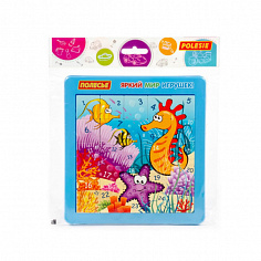 ПОЛЕ25108 Набор игровой настольный "Морские обитатели №4" (25 элементов) (в пакете)