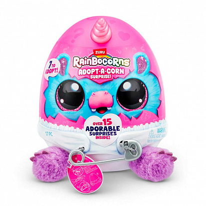 Фото товара 92105 Игровой набор-сюрприз ZURU Rainbocorns Adopt-a-corn S1 с акс. в асс., малый