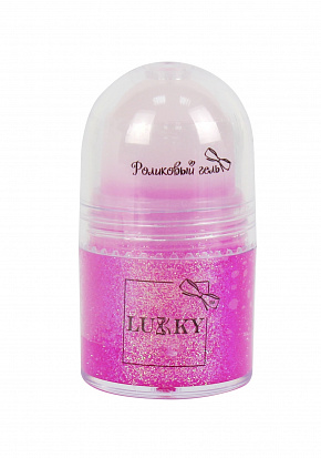 Фото 1toy Т15373 Lucky роликовый гель с блёстками для лица и тела, с ароматом клубники, розовый 20 мл,бл