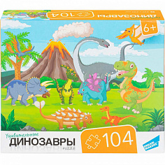 RI1002C Пазлы "104 Динозавры"