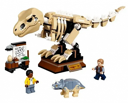 Фото Г60132 Конструктор BELA Парк Юрского периода Скелет тираннозавра 210 деталей. 29х20х6 см. (48)60132