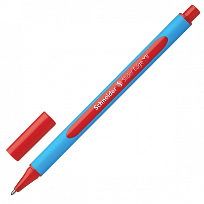 Фото 152202 Ручка шариковая SCHNEIDER SLIDER EDGE XB, красная , чернила красные (10/500) (152202)