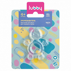 LUBBY20944 арт.20944/144/12/6 Прорезыватель Черепашка от 4 мес., силикон