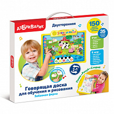 Азбукварик 3023 Азбука на ферме (Говорящая доска для обучения и рисования)