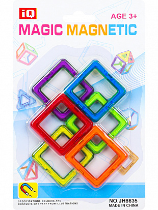 Фото 2001547 Магнитный конструктор "Магический магнит" (19,5х12,5х1 см)(6 деталей, в блистере) ( Арт. 200