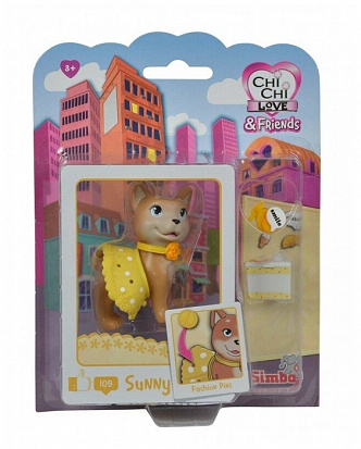 Фото товара Simba5893111SUN Коллекционная собачка Санни 7см "Chi Chi Love & Friends"