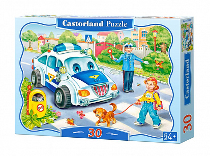 Фото товара Пазлы B4-03204 Дорога в школу, 30 деталей (MIDI)Castor land