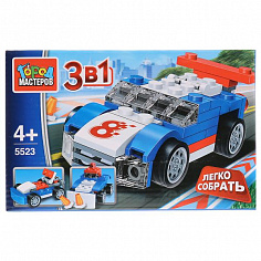 LL-5523-R Конструктор "город мастеров" спорткар 3в1, 67 дет. в русс. кор.