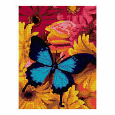 LORI Ам-015 Алмазная мозаика 30*40 см (полное заполнение) "Яркая бабочка"