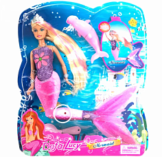 8243 Игровой набор "Русалка" 29см., со светом, бат.3*AG13 вх.в компл.