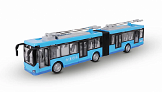 YK-2102 Игрушка-троллейбус гармошка KID ROCKS, масштаб 1:16,со звуком и светом, инерц. механизм