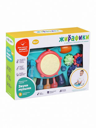 939927 Муз. игрушка "Звуки музыки": 3 муз. режима, свет./звук. эффекты, эл.пит. АА*3 не вх. в компл фото