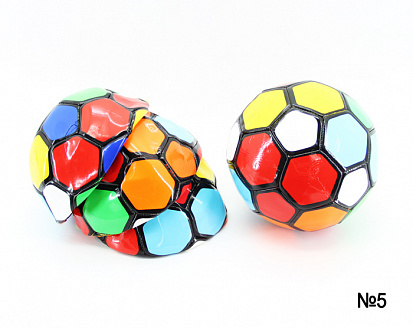 Фото 25493-6A мяч футбольный размер 5 PVC 1,6 мм 4 цвета 280 г