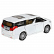 миниатюра 1251333JB ТМ "Автопанорама" Машинка металл. 1:29 Toyota Alphard, белый, откр. передние двери, свет, 
