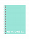 миниатюра Блокнот ХАТБЕР А6 "PREMIUM"NEWTONE PASTEL МЯТА", 80л., клетка, пласт. обложка, на гребне (80Б6A1гр_0