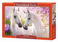 Пазлы C-104147 Белые лошади, 1000 деталей Castor Land