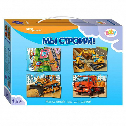 Фото товара 70123 Пазл напольный Мы строим!