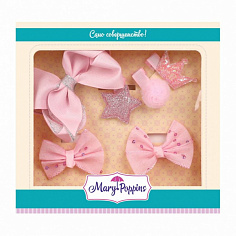 455223 Набор заколок и резинок "Принцесса", 6 шт.