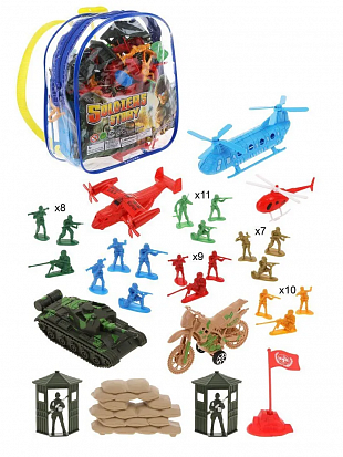 Фото 820-50 Набор Военный, 58 предметов, сумка